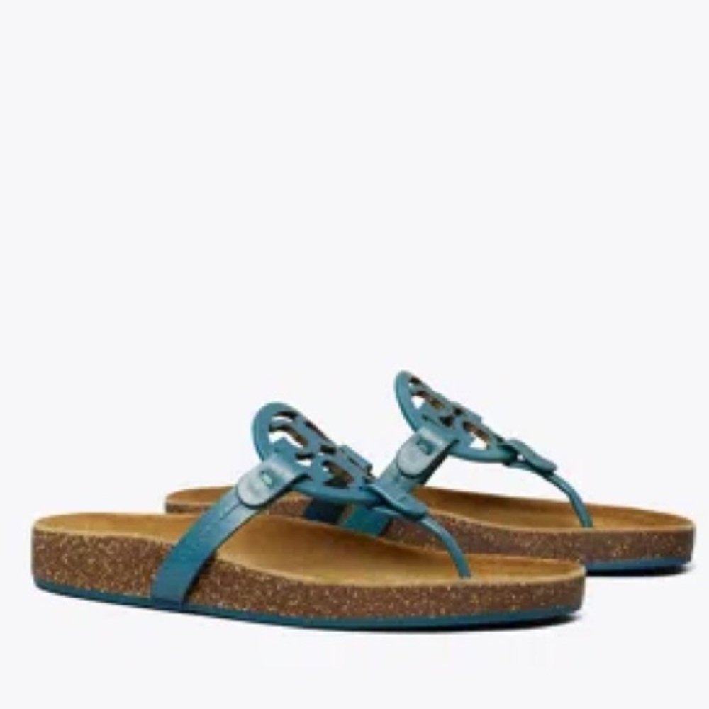 Tory Burch brisk blue Cloud Miller Sandals